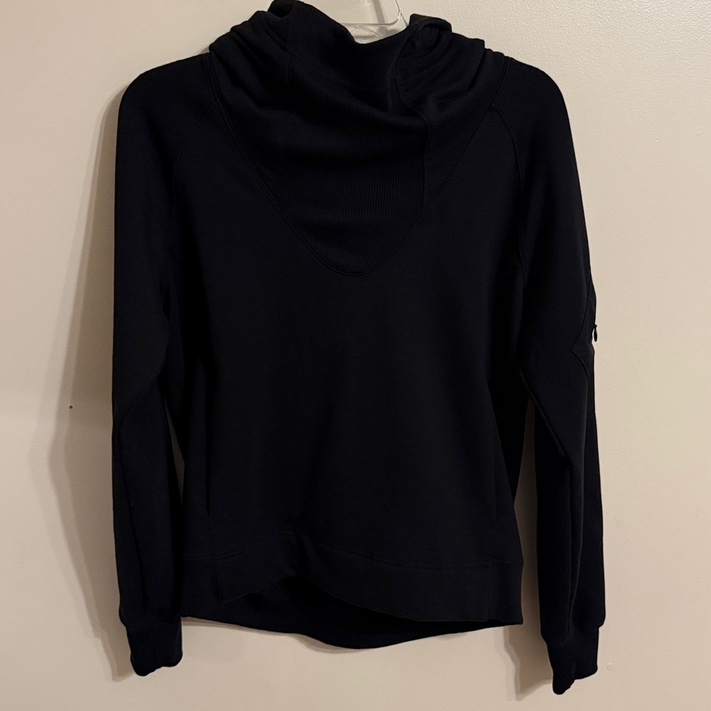 Indyeva Bunda Il Pullover Fleece Hoodie in Black Size Small Athleisure Comfort - Picture 3 of 7